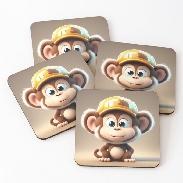Item preview,  Cute Monkey Gas Station Cartoon Vector Icon Illustration designed and sold by hjian8219.