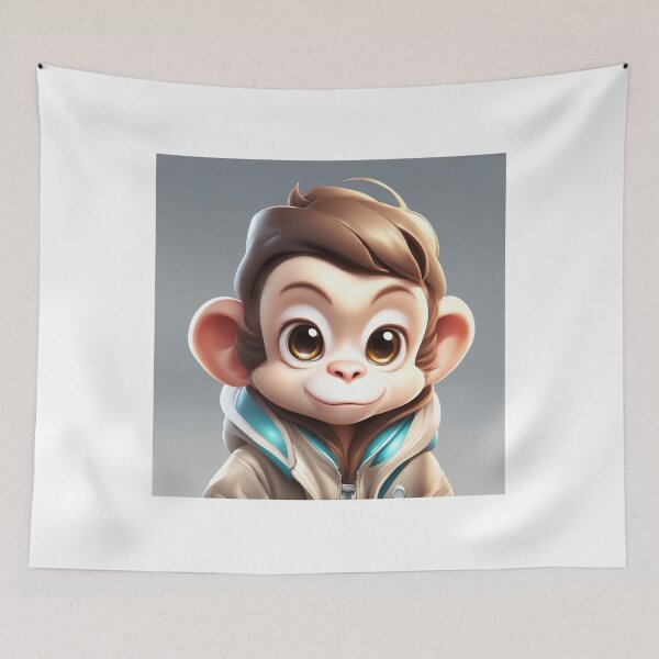 Item preview,  Cute Monkey Gas Station Cartoon Vector Icon Illustration designed and sold by hjian8219.