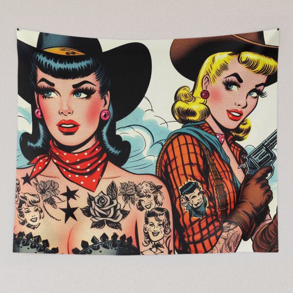 Item preview, Tattoo Country Girls designed and sold by PulpVintage.