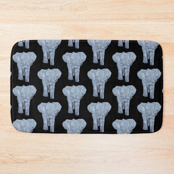 Item preview, Elephant calf cute graphite pencil drawing designed and sold by CreativelySophG.
