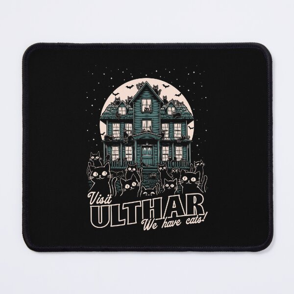 Item preview, Cats Visit Ulthar - Cute Horror Lovecraft designed and sold by Studio Mootant.
