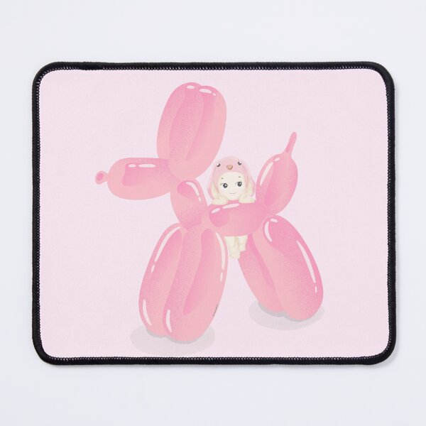 Aperçu de l'œuvre Sonny Angel Sausage Dog Balloon Dachshund Art Pink Kitsch – Cherub Bunny Earloop – Esthétique Mignon Personnel Girlie Girl Strawberry Cake Cocktail créée et vendue par Makeartwhynot.