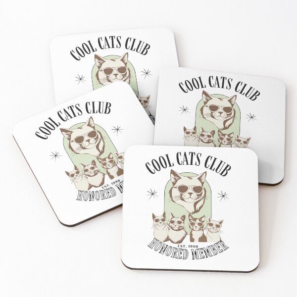 Item preview, Cool Cats Club - Green designed and sold by Holy Coast Threads (Formerly ChristianFlower).