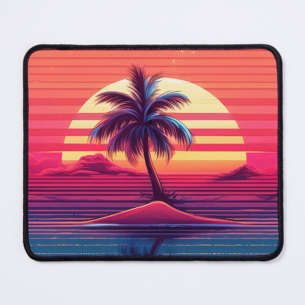 Item preview, Vintage retro sunset and palm vaporwave nostalgia designed and sold by analogsandpixel.