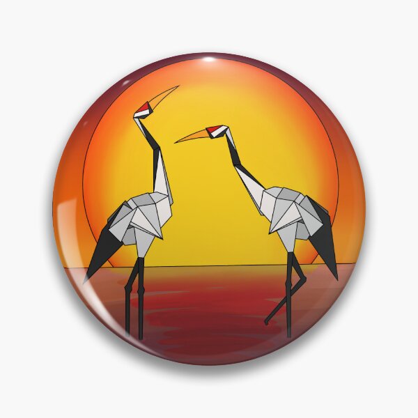 Item preview, Geometric Japanese Cranes  designed and sold by Hypedi.