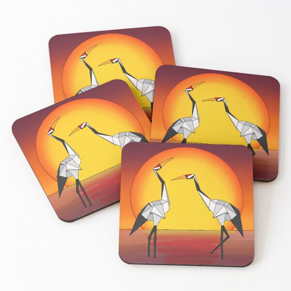Item preview, Geometric Japanese Cranes  designed and sold by Hypedi.