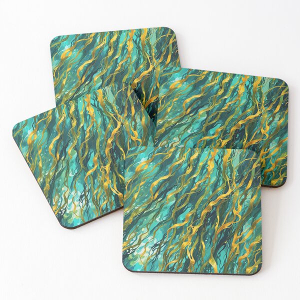 Item preview, Abstract Colorful Sea Kelp Pattern designed and sold by calibrit.