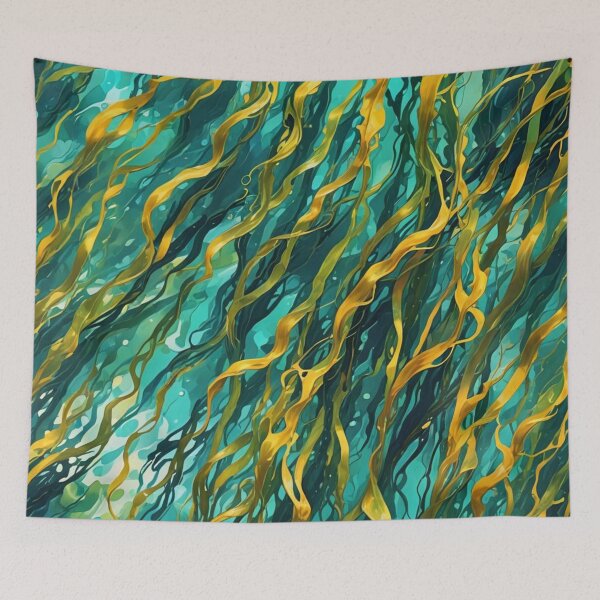 Item preview, Abstract Colorful Sea Kelp Pattern designed and sold by calibrit.