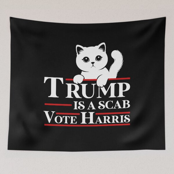 Item preview, Trump Is A Scab Vote Harris 2024 designed and sold by varioarts.