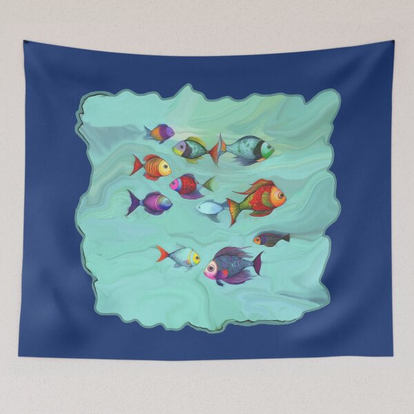 Item preview, Beach Decor Style Boho Fish Home Decor and Art Bohemian Vibes 4 of 4 designed and sold by Beachy.