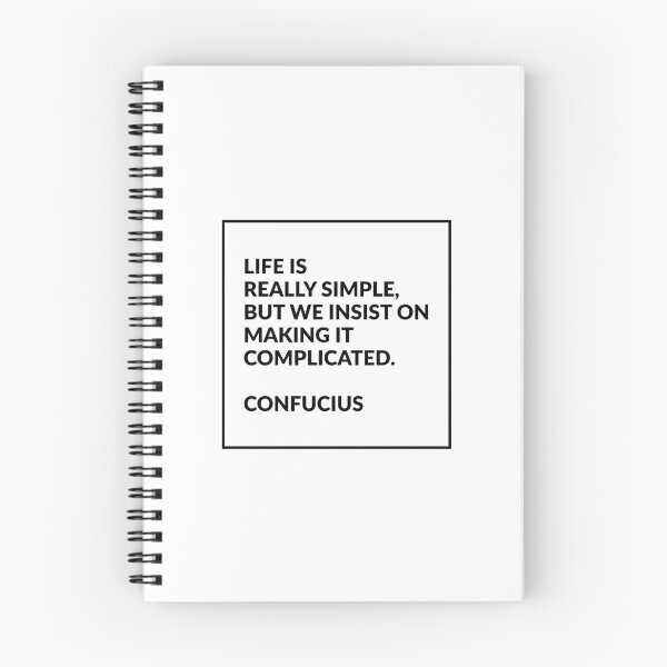 Item preview, Life is really simple, but we insist on making it complicated - Confucius designed and sold by Inspirationmotivation.