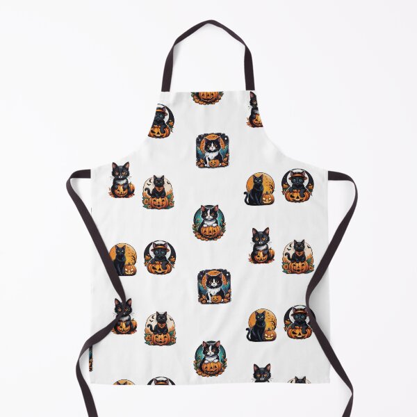 Item preview, Halloween Cats with Pumpkins designed and sold by silviaol.