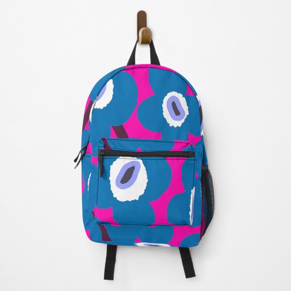 Item preview, Iconic Retro Scandinavian Flowers in Fuchsia and Honolulu Blue designed and sold by Deutschic.