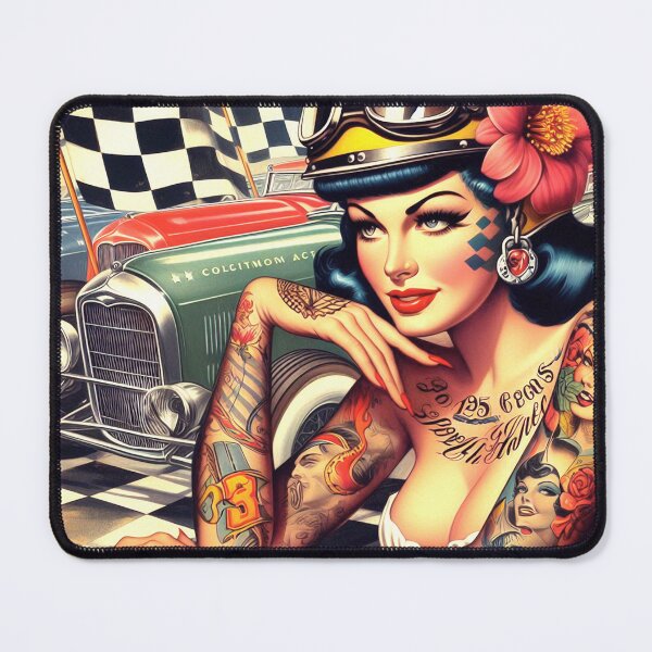 Item preview, Chica del hot rod designed and sold by PulpVintage.