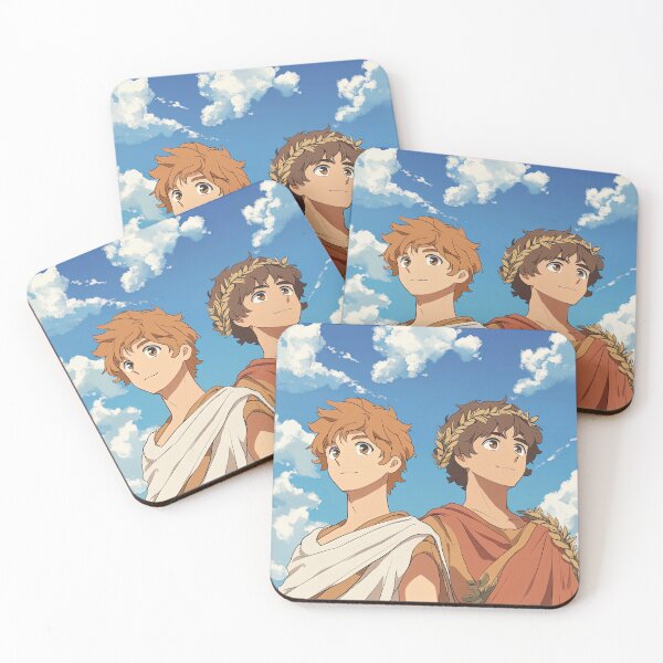 Item preview, Castor and Pollux, Greek mythology | Anime style designed and sold by ComicsFactory.
