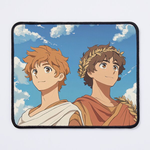 Item preview, Castor and Pollux, Greek mythology | Anime style designed and sold by ComicsFactory.