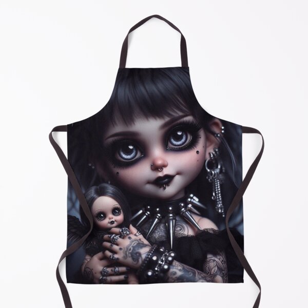 Item preview, Gothic Girl Holding Doll designed and sold by ZombieCrew.