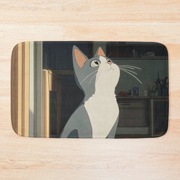 Item preview, Cat looking up | Anime style designed and sold by ComicsFactory.