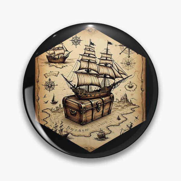 Item preview, Vintage Pirate Map designed and sold by AbsoluteA.