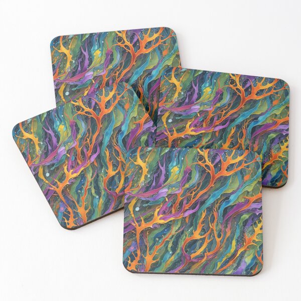 Item preview, Abstract Colorful Sea Kelp Pattern designed and sold by calibrit.