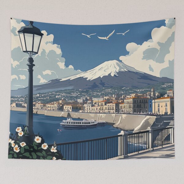 Item preview, Catania, city | Anime style designed and sold by ComicsFactory.