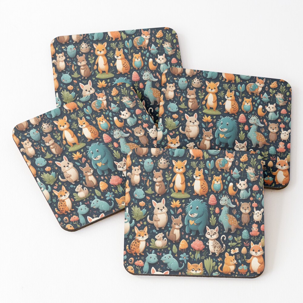 Item preview, Coasters (Set of 4) designed and sold by SimpleBotDesign.