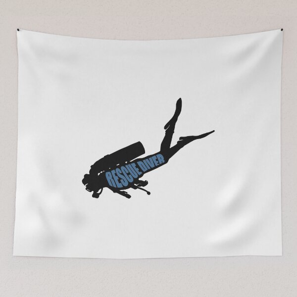 Item preview, Rescue scuba diver, all profit supports ocean conservation  designed and sold by seekingclarity.