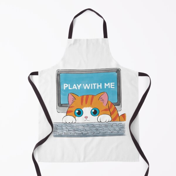 Item preview, Play with me meow cat kitten cute computer desk designed and sold by WowCustomDesign.