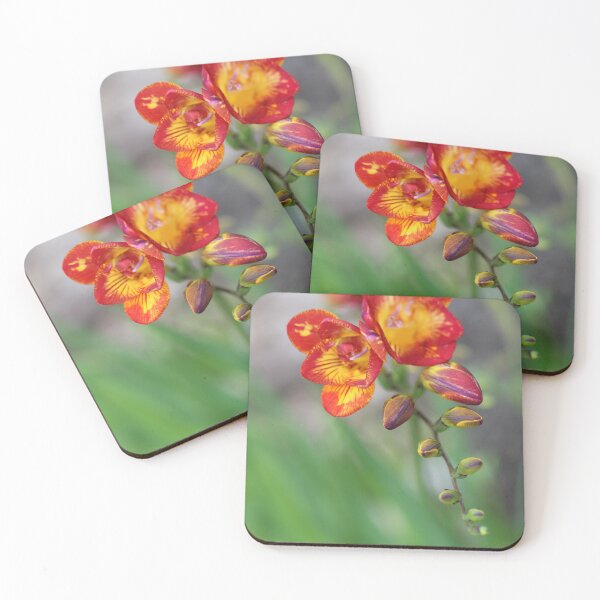 Item preview, Red & Yellow Freesia flower designed and sold by danasdiary.