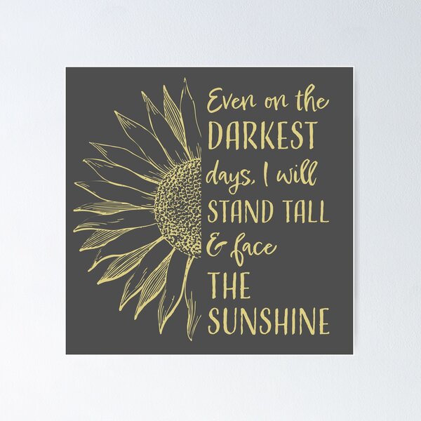 Item preview, Face The Sunshine designed and sold by AJandME.