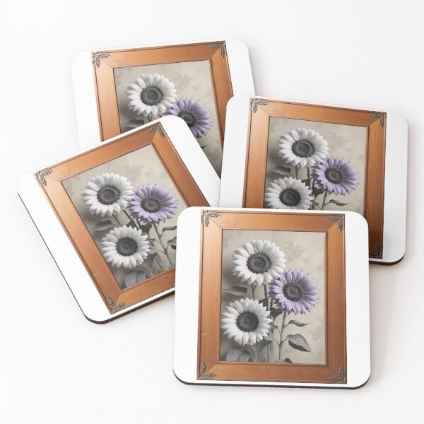 Item preview, Framed Purple Sunflower designed and sold by KreativeKathryn.