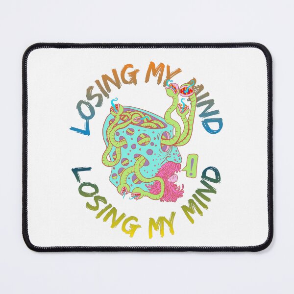 Item preview, losing my mind. mind full of snakes . empty mind.  designed and sold by AZTECartoon.