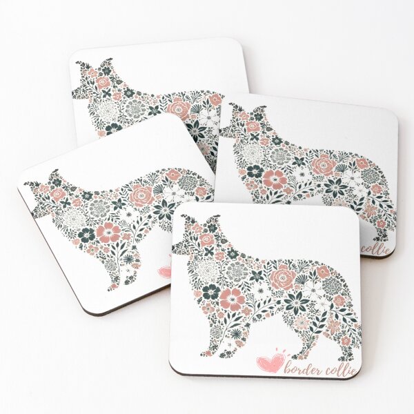 Item preview, Floral Border Collie Art designed and sold by yuxin2009.
