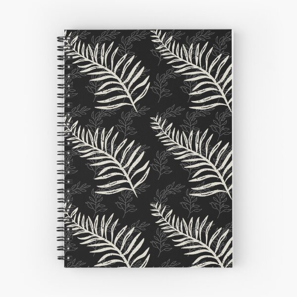 Item preview, Patrón de hojas de helecho en blanco y negro designed and sold by Johnmichaelart.