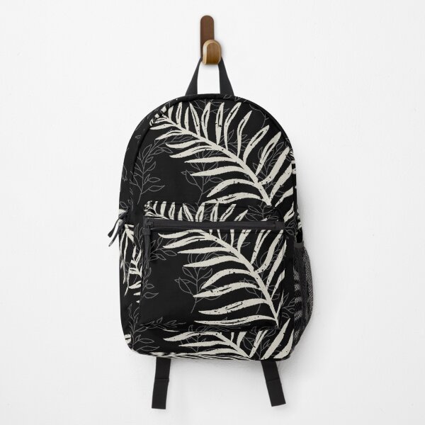 Item preview, White and black fern leaf pattern designed and sold by Johnmichaelart.