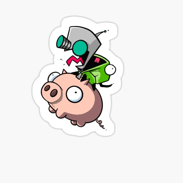 Item preview, Invader Zim Gir on Piggy designed and sold by trynitylizz.