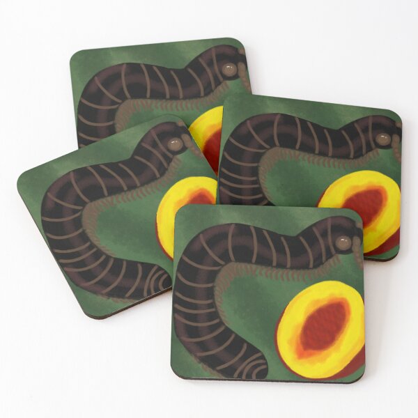 Item preview, Millipede with Peach designed and sold by Kittylunarcraft.