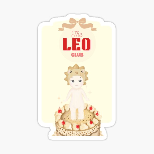 Item preview, Leo Lion Zodiac Bunny Sonny Angel Art Pink Kitsch – Star sign Horoscope – Aesthetic Cute Personal Girlie Girl Strawberry Cake Cocktail designed and sold by Makeartwhynot.