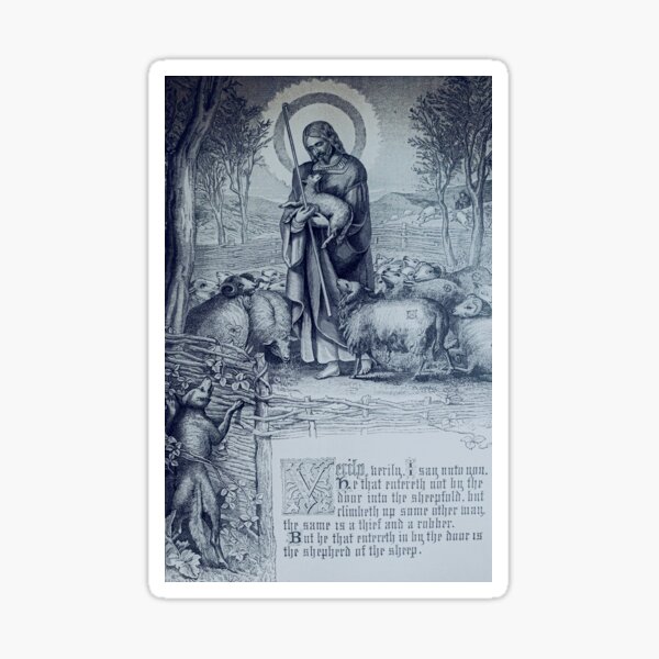 Item preview, The Good Shepherd  - Jesus Christ - 1665 Illustration  designed and sold by Saturnspx.
