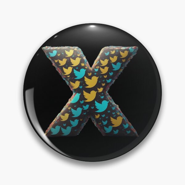 Item preview, Twitter X Letter Essential Alphabet Symbol Logo Series 1 designed and sold by Psycho-Crazy.