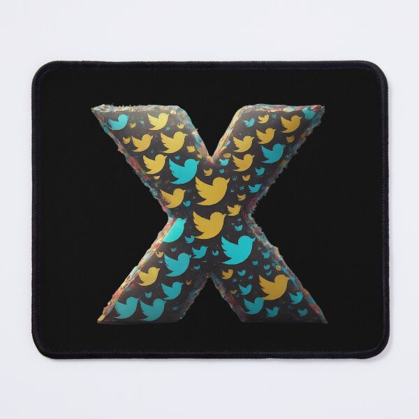 Item preview, Twitter X Letter Essential Alphabet Symbol Logo Series 1 designed and sold by Psycho-Crazy.