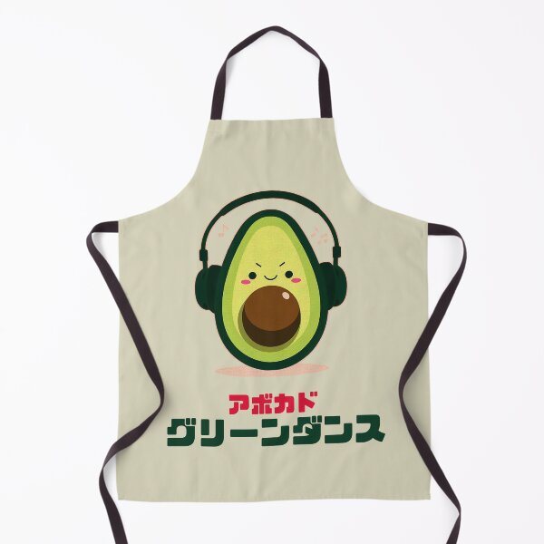 Item preview, Kawaii Avocado Listening to Music - Cute Headphones Design designed and sold by IAPICTURE.