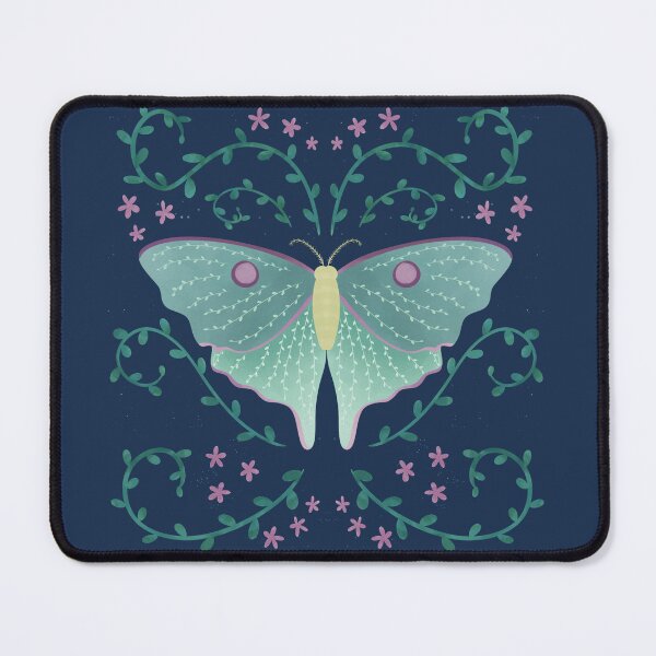 Item preview, Lunar Moth Florals designed and sold by WhenYouWishCo.
