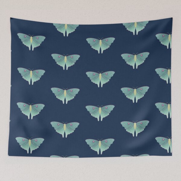 Item preview, Lunar Moth Florals designed and sold by WhenYouWishCo.