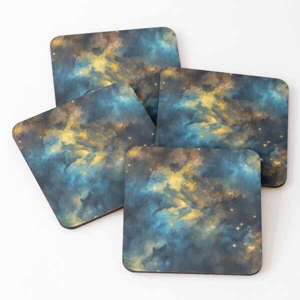 Item preview, Blue and Yellow Cosmic Radiance designed and sold by BirdsnStuff.