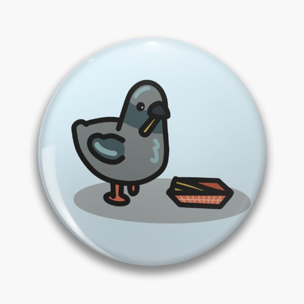 Item preview, Pigeon with French Fry designed and sold by ArtFromInga.