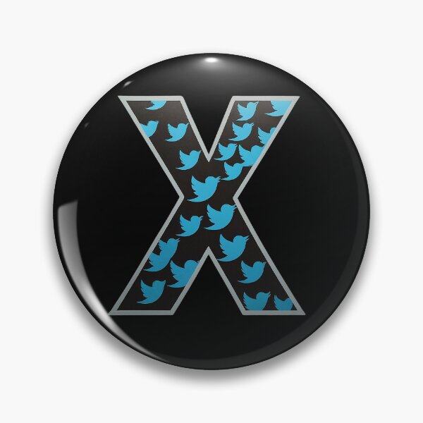 Item preview, Twitter X Letter Essential Alphabet Symbol Logo Series 2 designed and sold by Psycho-Crazy.