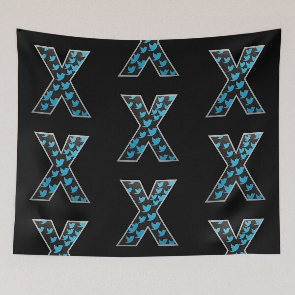 Item preview, Twitter X Letter Essential Alphabet Symbol Logo Series 2 designed and sold by Psycho-Crazy.