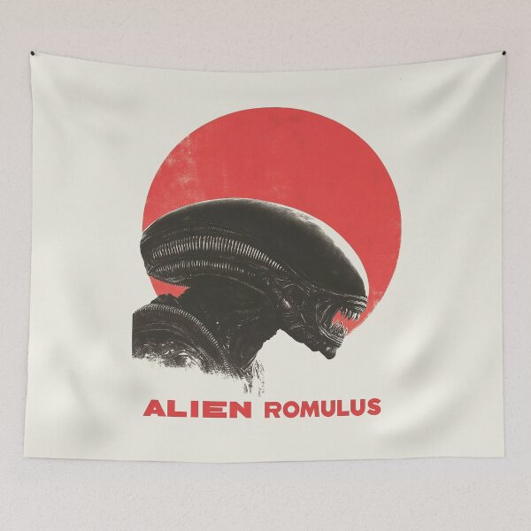 Item preview, Alien Romulus: Retro Sci-Fi Horror Poster Art designed and sold by Retro Travel Design.