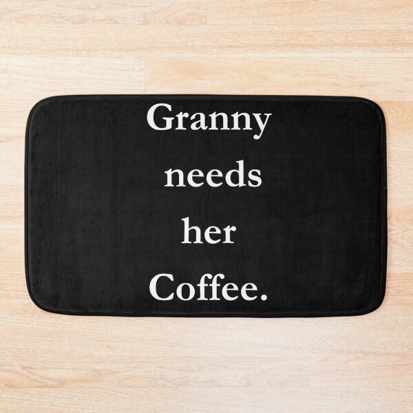 Item preview, Granny Needs Her Coffee Classic Black Tee designed and sold by GeekySexyCool.